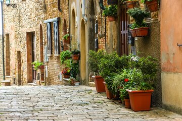 Volterra, Italy. Beautiful architecture of Volterra, a small city in province of Pisa, Italy.
