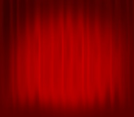 Red theatre or cinema stage curtain texture, 3D rendered