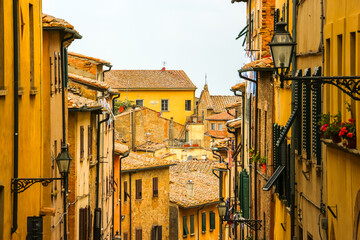 Fototapeta na wymiar Volterra, Italy. Beautiful view of Volterra, a city in province of Pisa, Italy.