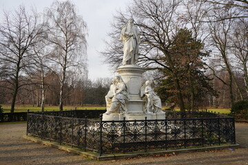 Das Goethe-Denkmal im Großen Tiergarten in Berlin