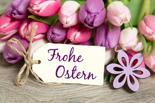 Osterkarte: Frohe Ostern	
