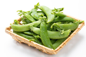 採れたてスナップエンドウ