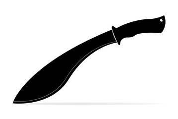 Kukri machete knife icon, vector illustration - obrazy, fototapety, plakaty