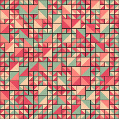 Abstract Geometric Pattern generative computational art illustration