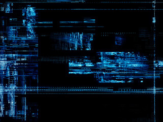 Abstract digital glitch background texture. Detailed generative art.