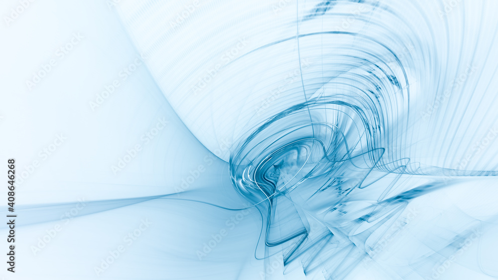 Poster abstract digital technology background. dynamic lines composition. detailed generative fractal graph