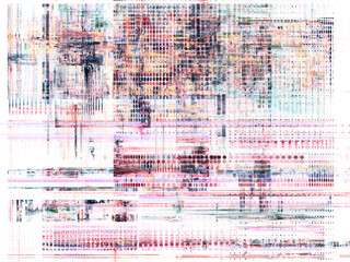 Obraz premium Abstract digital glitch background texture. Detailed generative art.