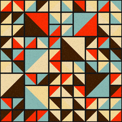 Abstract Geometric Pattern generative computational art illustration