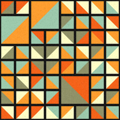 Abstract Geometric Pattern generative computational art illustration