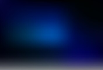 Dark BLUE vector blurred bright template.