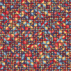 Fototapeta premium Abstract Geometric Pattern generative computational art illustration