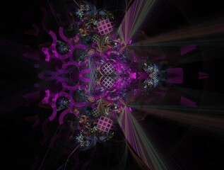 Imaginatory fractal background Image