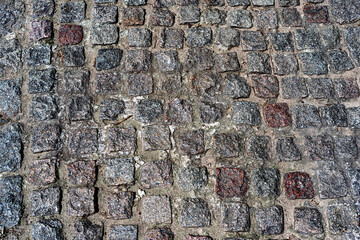 granite cobblestones texture, background