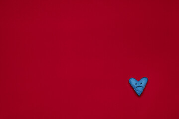 Valentine's Day concept or anti-holiday greetings