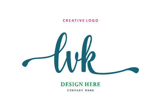 LVK lettering logo is simple, easy to understand and authoritative