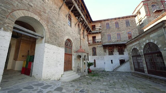 Konstamonitou monastery at Saint Mount Athos in Greece