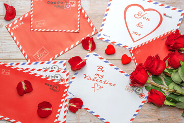 Valentine's day or romantic evening invitation