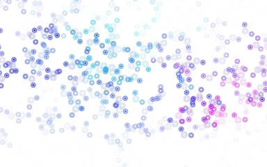 Light Blue, Red vector template with circles.