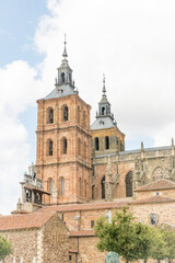 Fototapeta na wymiar the Cathedral of Astorga (Catedral de Santa Maria de Astorga), province of Leon, Castile and Leon, Spain