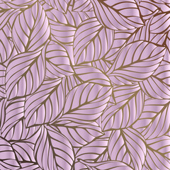Background from leaves. Pink gradient.
