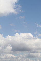 Fototapeta na wymiar Blue sky and cloud texture, São Paulo, Brazil