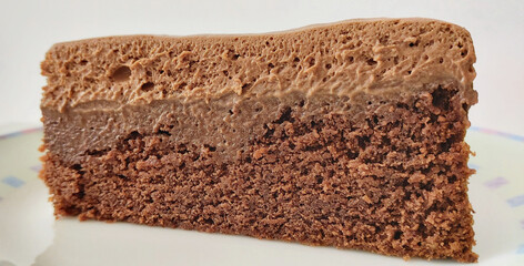 Chocolate  cake piece, São Paulo, Brazil