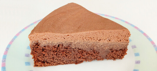 Chocolate  cake piece, São Paulo, Brazil