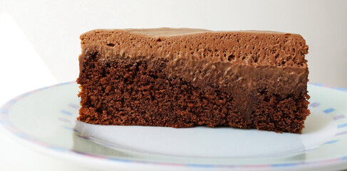 Chocolate  cake piece, São Paulo, Brazil