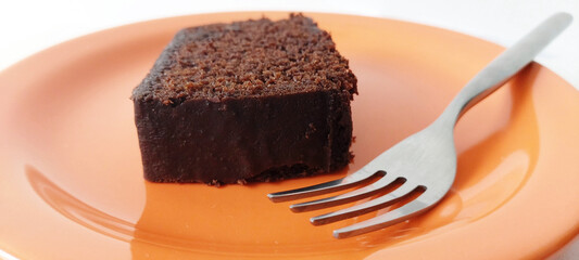 Chocolate  cake piece, São Paulo, Brazil