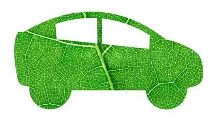 Green leaf car symbol