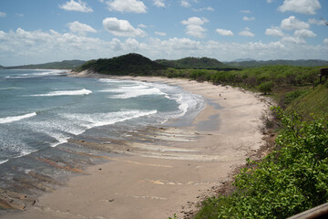 view of the beach of Nicaragua, Magnific Rock