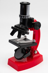 Red microscope for Science and education