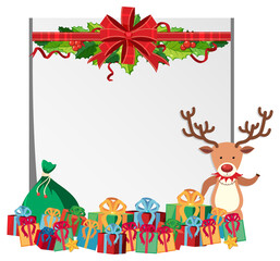 Blank Xmas frame template