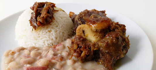 Oxtail, rabada,  traditional  dish of Brazilian cuisine, São Paulo, Brazil