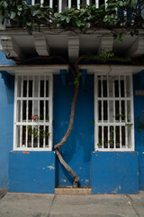 Colorful house in the city of Cartagena