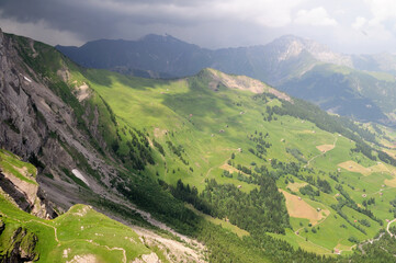 Landscape near in the Bernese Oberland Switzerland - Adelboden Schweiz