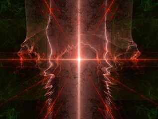 Imaginatory fractal background Image