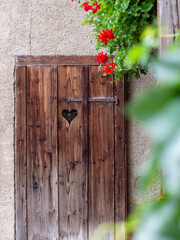 old wooden door