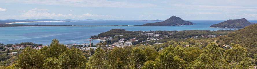 Fototapeta na wymiar Nelson Bay - Port Stephens from Gan Gan lookout