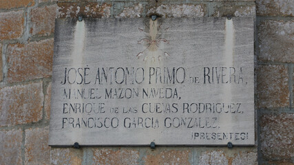 José Antonio Primo de Rivera, Iglesia de San Cosme y San Damián, Bárcena de Pie de Concha, Cantabria, España