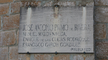 José Antonio Primo de Rivera, Iglesia de San Cosme y San Damián, Bárcena de Pie de Concha, Cantabria, España