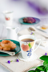 cup of tea and cookies