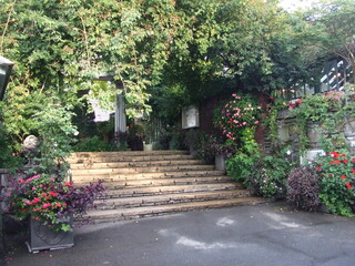 日本の長野県・蓼科のイングリッシュガーデン