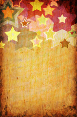 star grunge on the paper