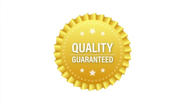 Quality guaranteed. Check mark. Premium quality symbol. stock illustration.