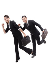 Business people with a briefcase.