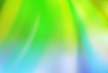 Light Pink, Green vector blurred shine abstract template.