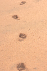 footprint in the sand