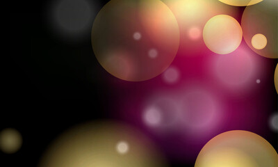 Beautiful bokeh circles abstract background.