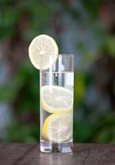 Sour lemonade in summer